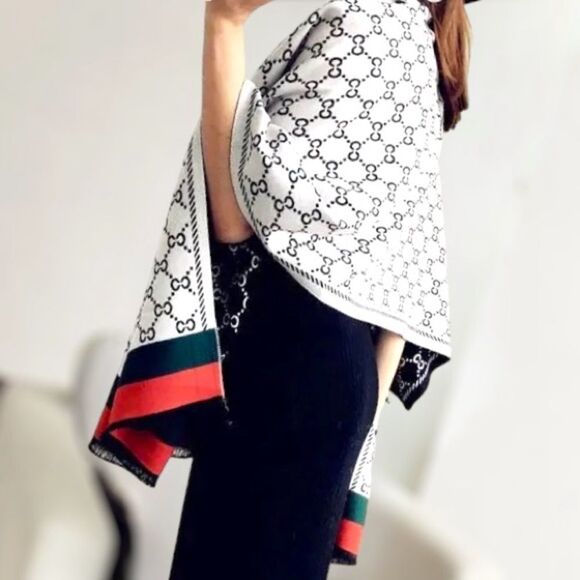 Vegan Cashmere Shawl Scarf / Wrap - Picture 4 of 8